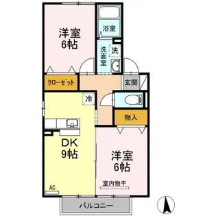 ウィルモア【2階】の間取り