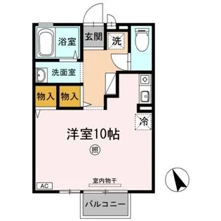 岡山県倉敷市連島町西之浦【アパート】の間取り