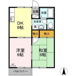 ウインドワード B棟【B203号室】の間取り