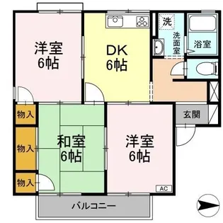 キャッスル平田 B棟【2階】の間取り