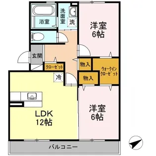 プロムナード三宅【3階】の間取り