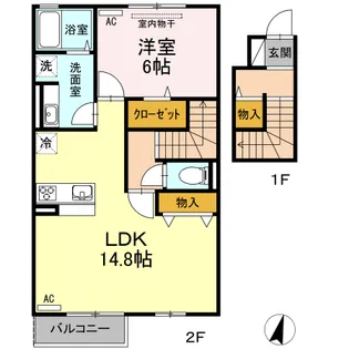 ソレイユ(総社)【2階】の間取り