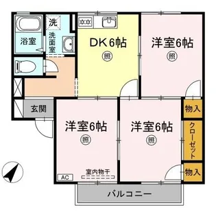 セジュール アイ B棟【2階】の間取り