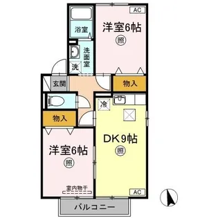 サンセール連島 A棟【1階】の間取り