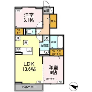 HONEY BEAR A【1階】の間取り