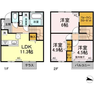 アリオン上東【1階】の間取り