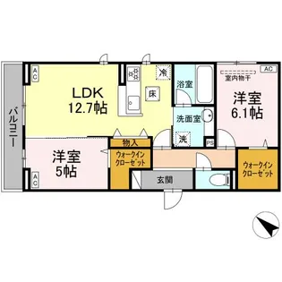 VIA-GRANDE【1階】の間取り