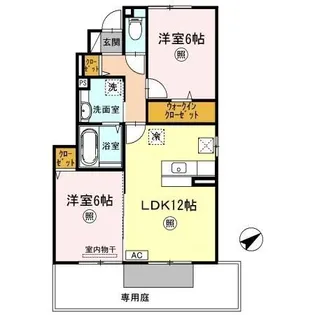 ファーシル B棟【1階】の間取り