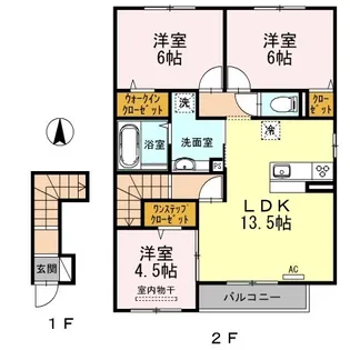 セント レイ【2階】の間取り
