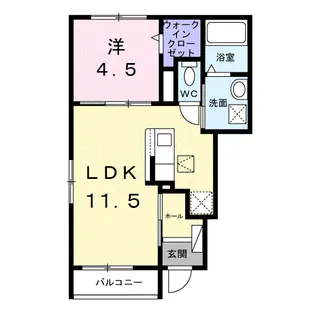 エトワール ブランシュ【1階】の間取り