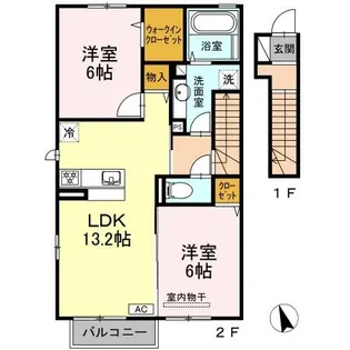 メゾン・グランディール【2階】の間取り