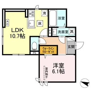 レジデンス ハンス【1階】の間取り