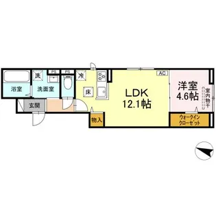 レジデンス ハンス【1階】の間取り