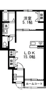 リバーテラスイヴ【1階】の間取り