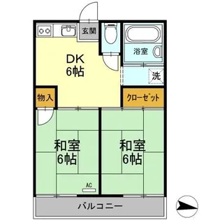 コーポ西原【2階】の間取り