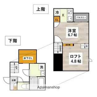 ADC倉敷マリブ【201号室】の間取り
