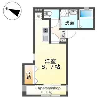 ハウルノア【2階】の間取り