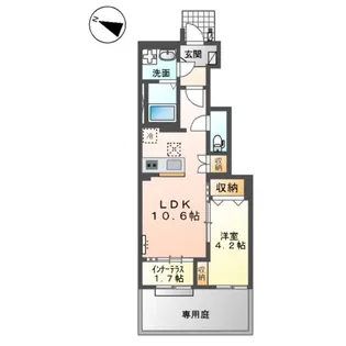 プレミエール岡ノ堂【1階】の間取り
