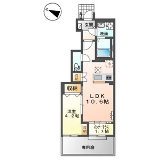 プレミエール岡ノ堂【1階】の間取り