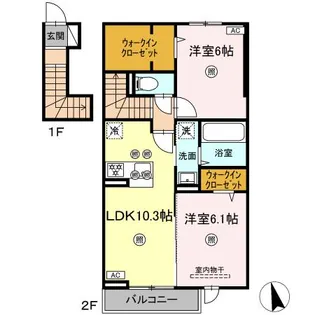 RION【2階】の間取り