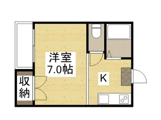 1Kの間取り画像