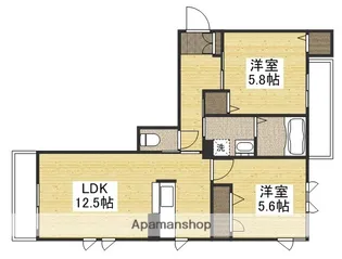 ラミメール【2階】の間取り