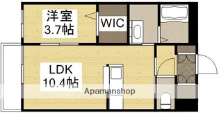 フィカーサ堀南【102号室】の間取り