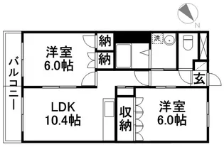 ルノアール【2階】の間取り