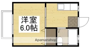 ナショナルサンシティABC【1階】の間取り