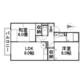 ドミールS【2階】の間取り