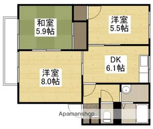 ルボアール21 B棟【2階】の間取り