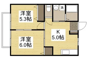 イエンビュ沖 A【1階】の間取り
