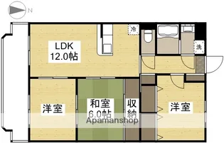 ユーミーオアゾ【1階】の間取り