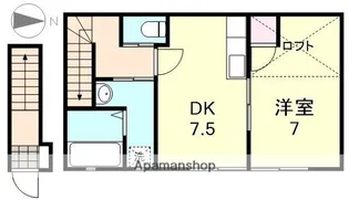 ノーブル寿美【2階】の間取り