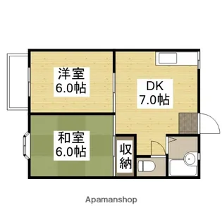 コーポピクニック【1階】の間取り