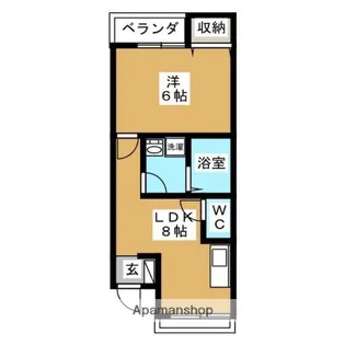 セントラル壱番館【1階】の間取り