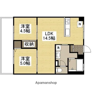 老松レジデンス【6階】の間取り
