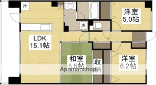 サーパス大高小南【1302号室】の間取り