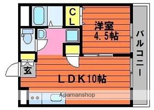 ガーディニアシティⅠ【301号室】の間取り