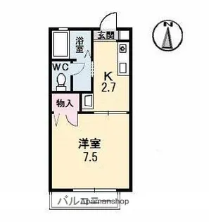 ディア エスタ B棟【1階】の間取り