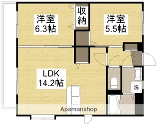 グランメールK【3階】の間取り