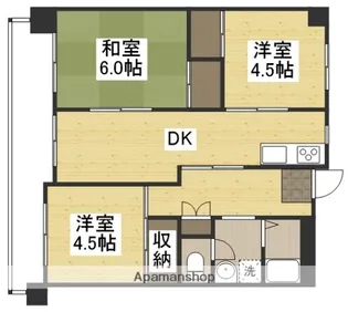 パルティーレ南倉敷【7階】の間取り