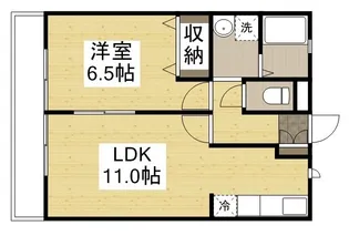 フリーダム【1階】の間取り