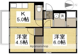 マンション西岡B【2階】の間取り