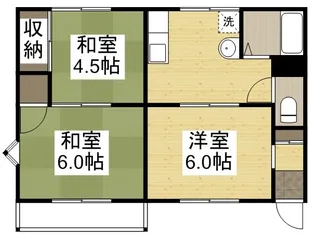 三宅コーポ【1階】の間取り