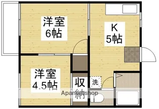 コーポ則武 A棟【2階】の間取り