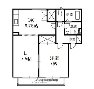 ジョイヴィレッジ B【2階】の間取り