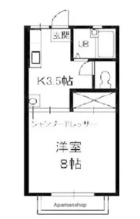 エスポワール都Ⅰ A【2階】の間取り