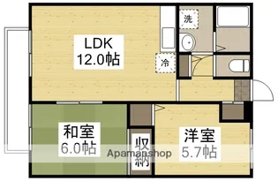 フォブールセラフィーⅢ【1階】の間取り