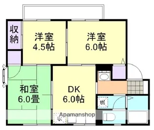 ラベンダーヒルズB棟【2階】の間取り